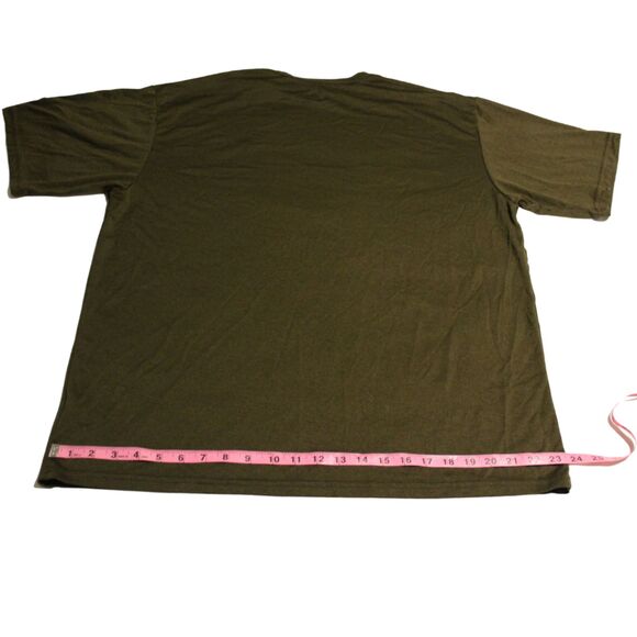 Men's Nike Dry Fit Short Sleeve Pullover Shirt Olive Green Size XL Extra-Large - Picture 2 of 9